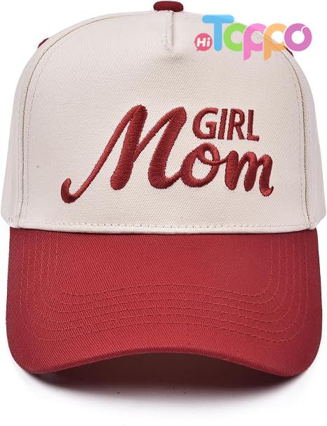 Vintage Two-Tone Women's Baseball Cap with Mama Hat 