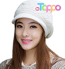 Women Winter Warm Knit Hat Wool Snow Ski Caps with Visor