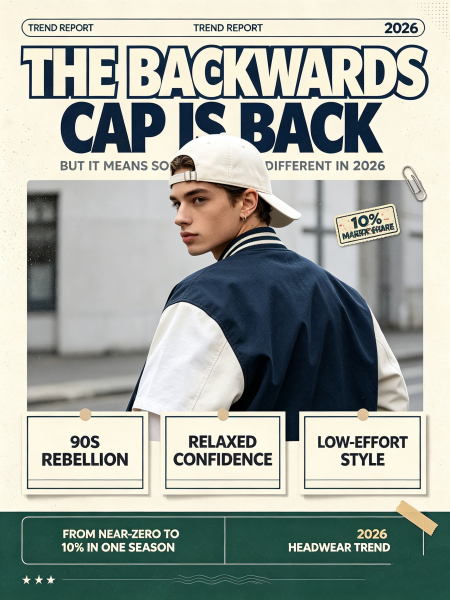 The Backwards Baseball Cap Is Back