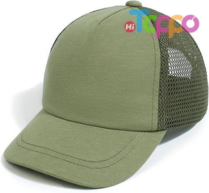 Dinosaur Mesh Adjustable Cotton Blend Full Mesh Back Ventilation Curved UV Brim Velcro Strap Toddler Baseball Hat