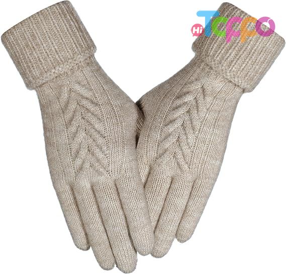  Custom Touch Screen Knit Warm Cold Weather Womens Winter Gloves