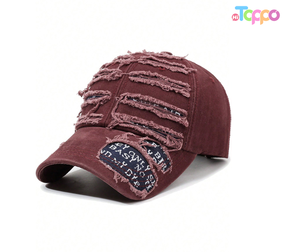 Hot Sale Adjustable Brim Outdoor Unisex Vintage Letter Print Sun Hat 