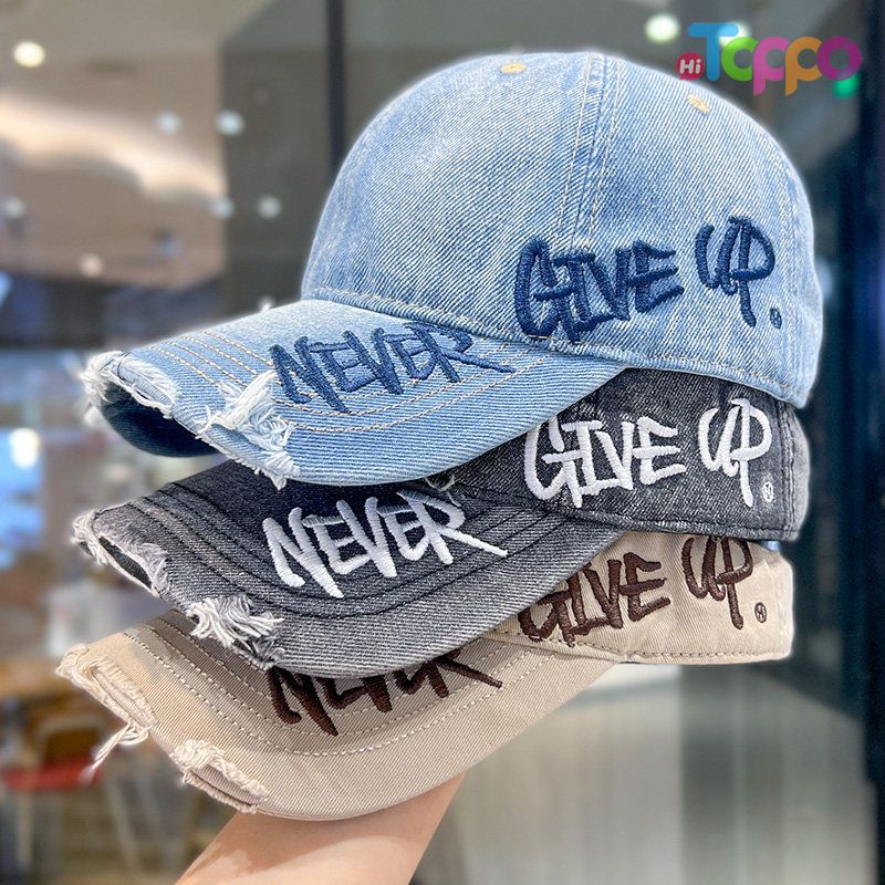 Hot Sale Adjustable Embroidery Soft Distressed Ripped Washed Baseball Cap 