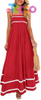  Casual Women's Summer Spaghetti Strap Boho Maxi Dress