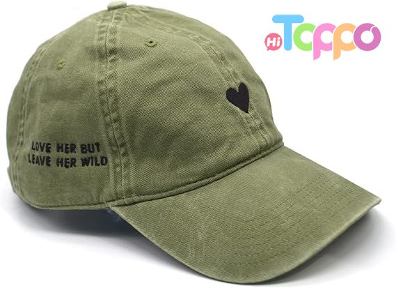 High Embroidered Washed Cotton Women's Baseball Hat