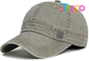 Vintage Washed Cotton Adjustable Baseball Cap 