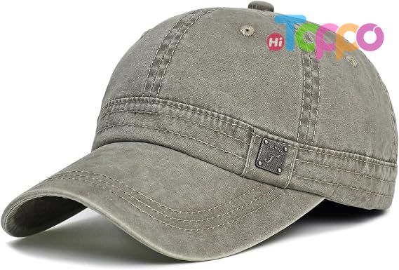 Vintage Washed Cotton Adjustable Baseball Cap 