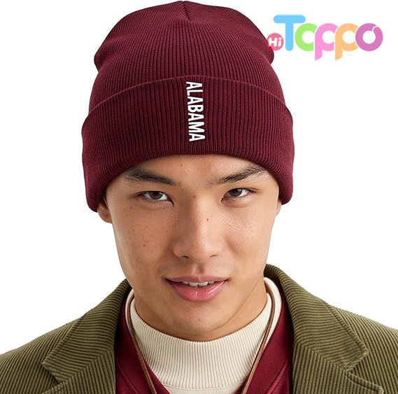 Hot Sale Vertical USA Cities Cuffed Beanie, Winter Knit Hat Skully Cap 