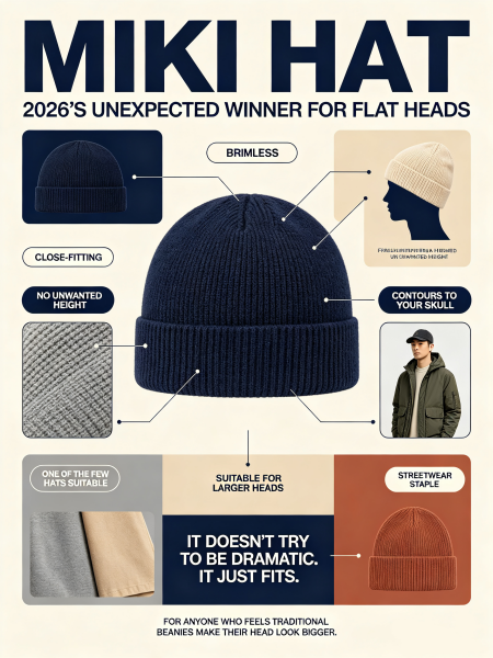 Miki Hat: The Perfect Fit For Flat & Large Heads