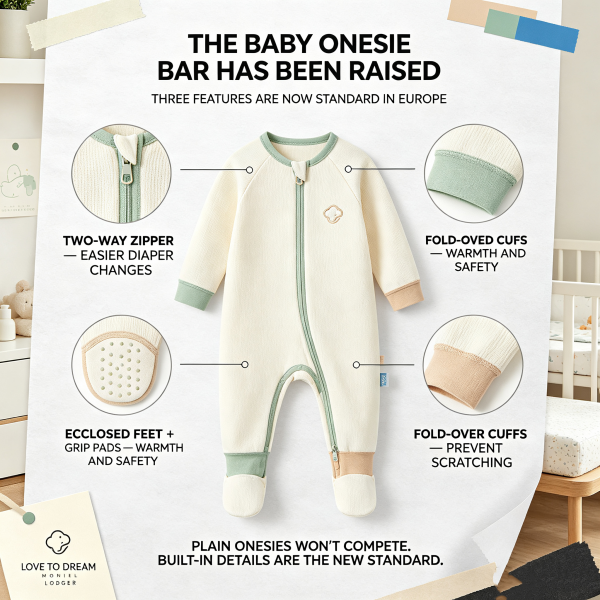 The European Baby Onesie Standard: 3 Features Parents Expect