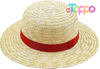 Custom Yellow Strawhats with String Summer Beach Hats Memfish Straw Hat 
