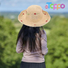  Woven Plaited Build Beige Cherry Accent Lightweight Breathable Comfort Women's Wide Brim Straw Sun Hat 56-58cm
