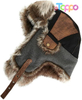 Cold Weather Winter Trapper Hat for Men with Ear Flaps