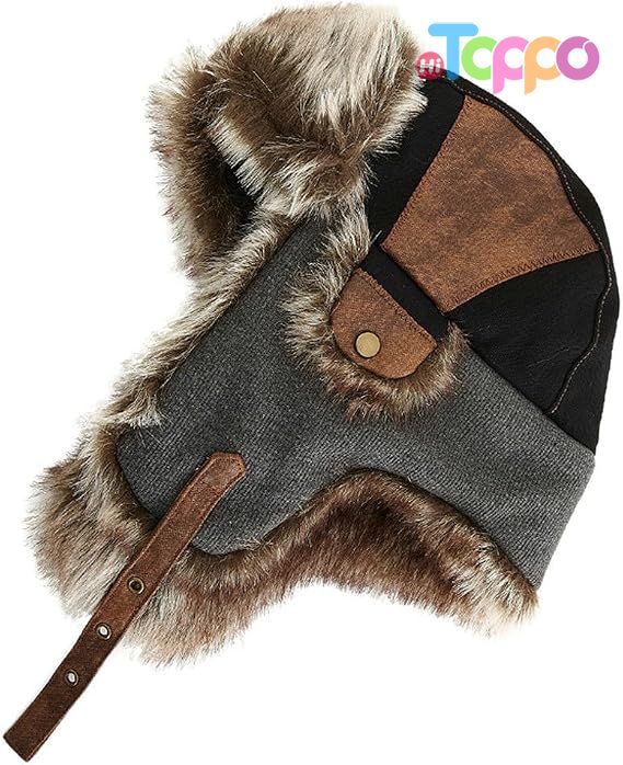 Cold Weather Winter Trapper Hat for Men with Ear Flaps