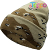 Unisex Knit Soft Warm Cuffed Beanie Hat Winter Camo Hats 