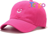 Smile Face Adjustable Low Profile Unstructured Cotton Dad Hat Baseball Cap 