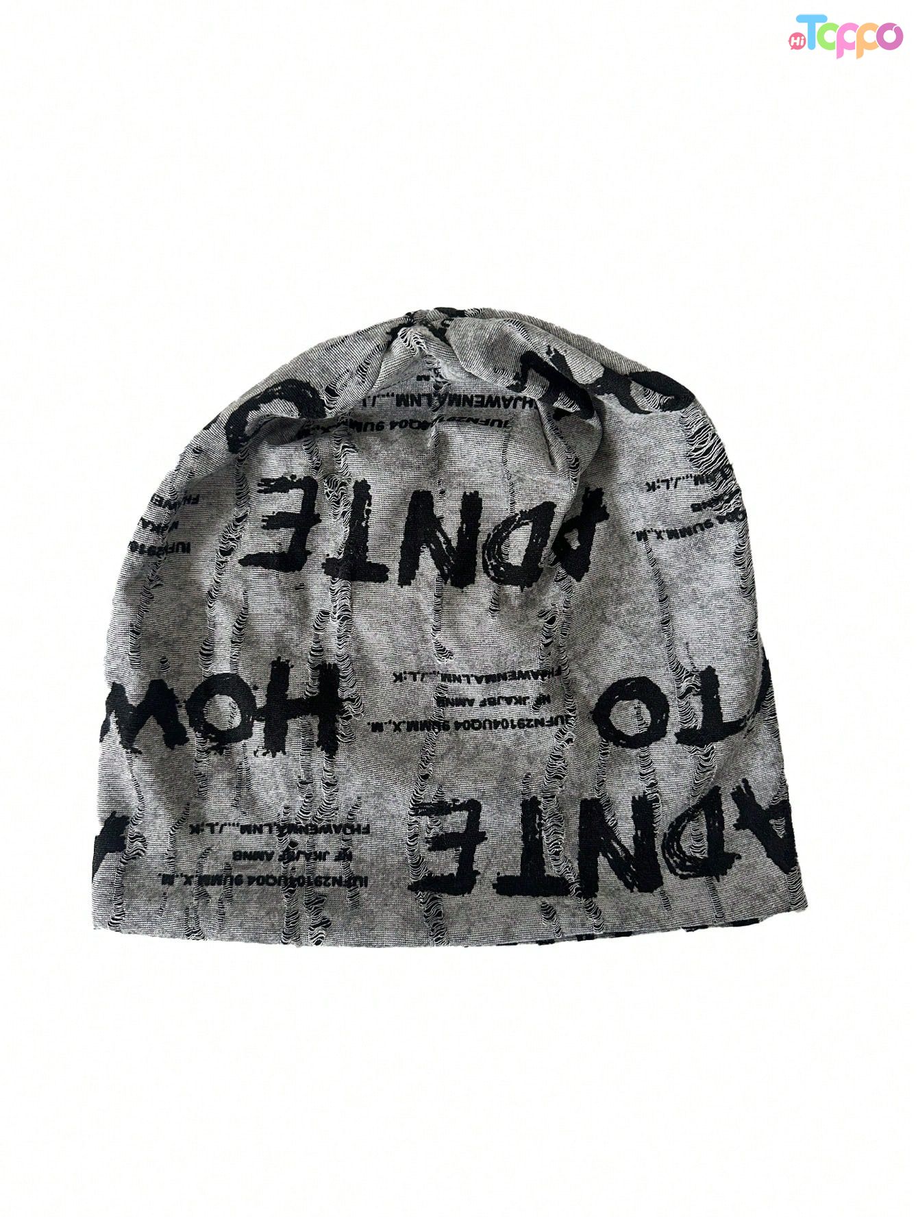 New Personalized Letter Velvet Lightweight Cool Men's Hat Unisex Casual Beanie Cap