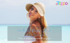 Summer Wide Brim Straw Sun Visors Foldable Ponytail Beach Women Hat