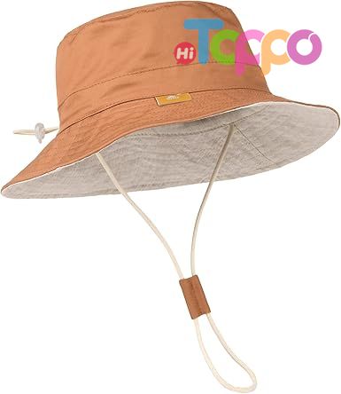 Summer Bucket Hat Kids Sun Protection Beach Hat Cotton Baby Hats