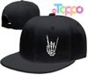  Adjustable Flat Bill Trucker Dad Skull Skeleton Hand Snap Backpack Skateboard Hats 