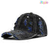 Custom Comfortable Washed Denim Frayed Baseball Cap