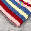 Colorful Striped Beanie Cuffed Winter Soft Rib Knit Hat for Women Men Gift