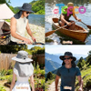 Custom Wide Brim Sun Bucket Hat with Neck Flap UPF 50+ UV Protection 