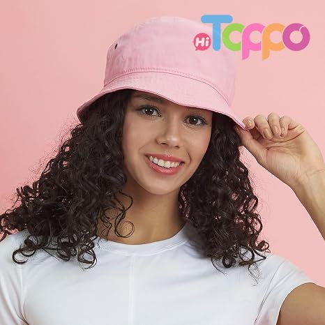 Unisex Summer Travel Beach Cotton Bucket Hat Packable Sun Hat