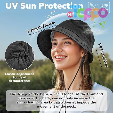 Custom Label Quick-Dry Hiking Packable Foldable UV Sun Lightweight Bucket Hat 