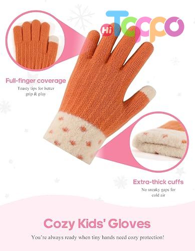 Wholesale Full Finger Stretchy Knitted Gloves Soft Warm Winter Gloves 6 Pairs of Set