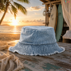 Washed Vintage Denim Bucket Caps