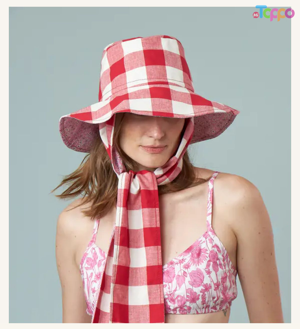 Women Reversible Plaid Sun Bucket Hats