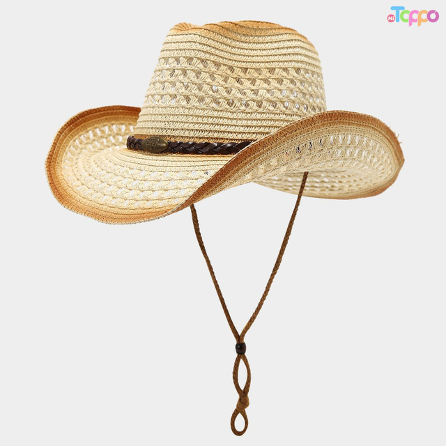 Spring Summer Wide Brim Shapeable Cowboy Straw Hat