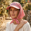 Summer Checkered Printing Bandanas Caps with Embroidery