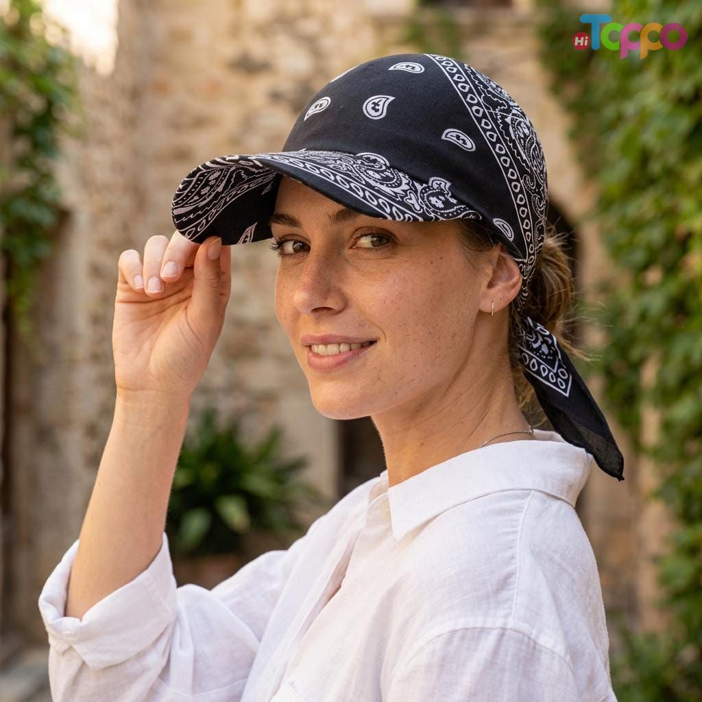 Women’s Wide Brim Bandanas Caps 